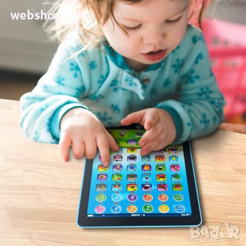 Интерактивен Детски Таблет на Английски език подходящ за момичета и момчета, снимка 1 - Образователни игри - 45885706