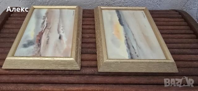 Винтидж картини Норвегия– картички в дървени рамки., снимка 3 - Картини - 53825629