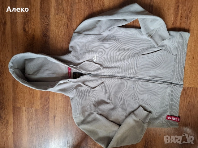 Alpha Industries мъжки Суичър L размер. , снимка 10 - Спортни дрехи, екипи - 53802131