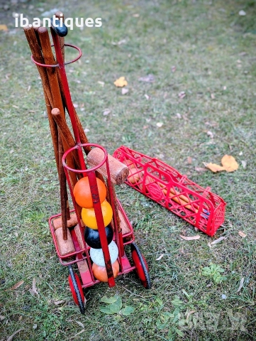 Стар комплект за крокет , снимка 6 - Други спортове - 52777810