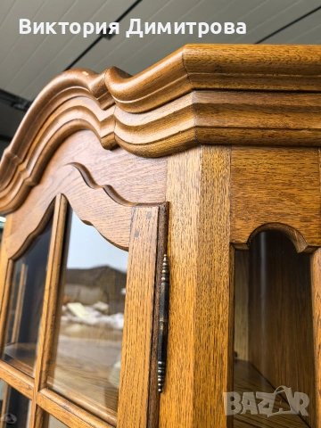 Ъглова витрина Антик , снимка 2 - Секции и витрини - 53611591