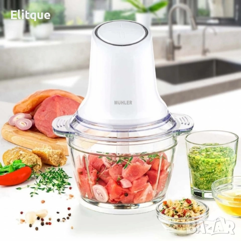 Мини чопър Muhler MCH-5088 – Мели, реже и пасира за секунди, снимка 6 - Чопъри и пасатори - 52542741