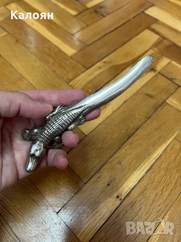 Нож за писма метален крокодил, снимка 4 - Колекции - 50602175