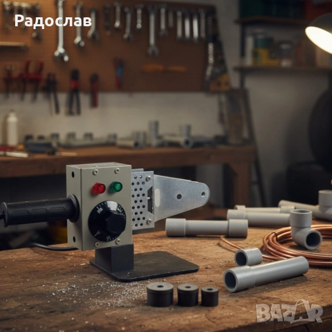 Професионална лепачка за PPR тръби 900W с регулируема температура (50–300°C) – Комплект с куфар, снимка 4 - Куфари с инструменти - 52842266