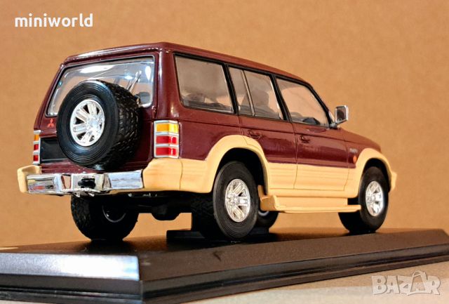 Mitsubishi Pajero 1998 - мащаб 1:43 на DelPrado моделът е без забележки и липси в PVC дисплей-кейс, снимка 4 - Колекции - 46274939