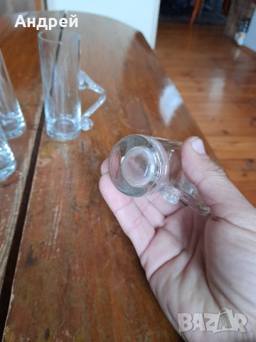Стари стъклени чаши #5, снимка 4 - Други ценни предмети - 53099172