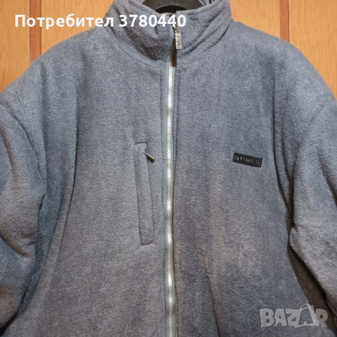 Сиво зимно яке "TIMES"с качулка и 2 лица, снимка 3 - Якета - 52309298