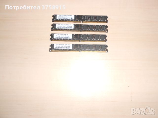 606.Ram DDR2 800 MHz,PC2-6400,2Gb.KINGTIGER. Кит 4 Броя. НОВ, снимка 1 - RAM памет - 46157470