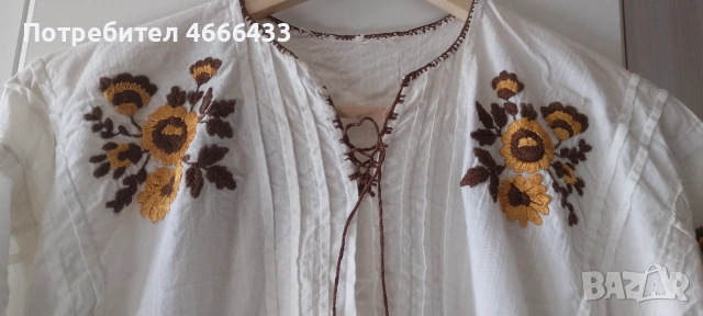 Дамска риза от народна носия, снимка 2 - Антикварни и старинни предмети - 53847680