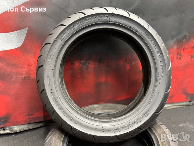 130 70 13, Гума за скутер, Bridgestone BattlaxSC, снимка 4 - Гуми и джанти - 54074701