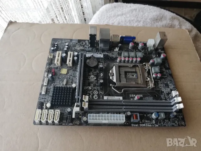 Дънна платка ECS H61H2-M12 Socket LGA1155, снимка 6 - Дънни платки - 48098486