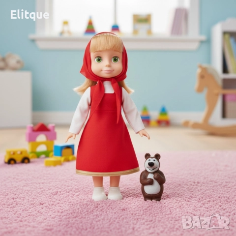 Голяма музикална детска кукла Маша от Маша и Мечокът, снимка 5 - Кукли - 52853395