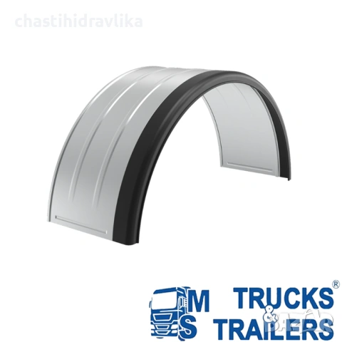 Поцинкован калник за двойна гума с гумен кант DK7120 / DK 7120