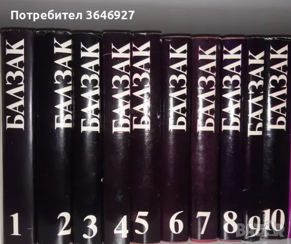 Продавам избрани творби на Балзак в десет тома, снимка 1 - Художествена литература - 48393868
