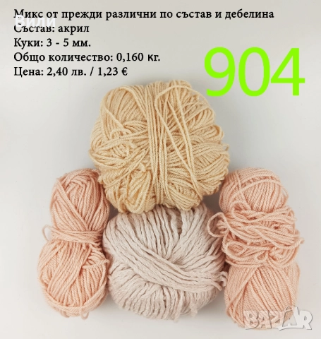 Евтини прежди в малки количества - нови и остатъци , снимка 13 - Други - 52042481