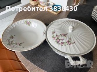 Сервиз за хранене, ретро БГ Порцелан , снимка 2 - Сервизи - 46648800