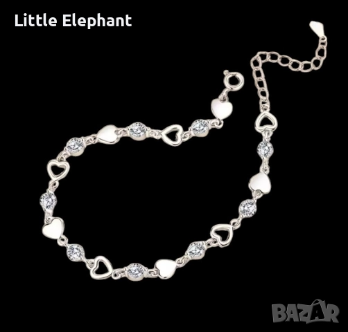 Сребърна гривна gently hears,Birthday presents,колекция"Hearts"/нови