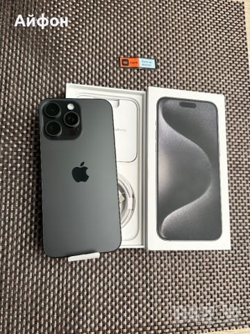 НОВ!!! 512Gb /*ЛИЗИНГ*/ iPhone 15 Pro Max Black Titanium / Айфон, снимка 1