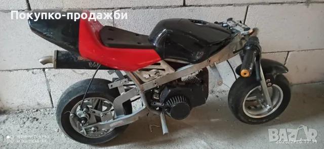 детски бензинов пистов мотор pocket bike 49 кубика, снимка 2 - Други спортове - 49293295