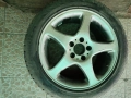 Продавам резервна алуминиева джанта с зимна гума 5х112 17 ка, снимка 1