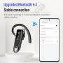 Нова Bluetooth хендсфри слушалка V5.4 за бизнес и пътувания  с ENC и 20 ч. живот, снимка 3