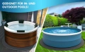 Подложка за басейн и джакузи PoolBear, кръгла 200 см, защитна EVA пяна, черна, снимка 10