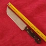 Стар касапски нож, ръчно изработен от соца. , снимка 10
