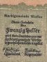 Банкнота НОТГЕЛД 20 хелер 1920г. Австрия перфектно състояние за КОЛЕКЦИОНЕРИ 45079, снимка 2