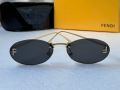  Fendi Дамски слънчеви очила елипса овални 4 цвята, снимка 2