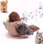 Любимата играчка на котките! Чуруликаща и мърдаща птица + котешка трева (catnip), снимка 1