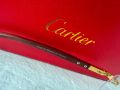 Cartier висок клас мъжки слънчеви очила с дървени дръжки, снимка 14