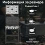 Газова печка HOMELUX с 5 котл9она и стелаж на два етажа, 7.2kW, неръждаема стомана, снимка 6