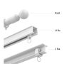 Автоматичен робот за завеси SwitchBot Curtain ROD 2, бял, снимка 4