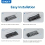 EAGET кутия за M.2 NVMe SSD, USB 3.2 Gen 2 (10 Gbps), прозрачна с RGB, PCI-E M2 M-Key 2280 2260 2242, снимка 6