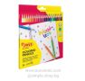 Триъгълни цветни моливи Jovi Woodless, без дървесина, нечупливи, 24 цвята, снимка 1 - Ученически пособия, канцеларски материали - 45966321