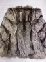 Кожено палто от сребърна лисица - цели кожи, снимка 2