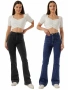 Дамски дънки тип „bootcut“, 2цвята , снимка 1