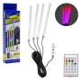Интериорни светлини за автомобил Automat-С дистанционно, 4 ленти, 48 SMD, RGB, снимка 2