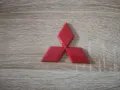 червено лого Mitsubishi 11.5 см, снимка 1