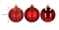 Комплект от 6 броя коледни топки, 4 см., снимка 2