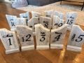 Табелки от мрамор за номериране на маса , снимка 1
