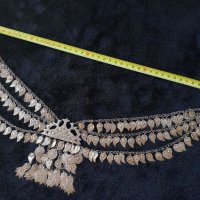 Сребърна Трепка Възрожденски Прочелник накит носия пафта, снимка 2 - Антикварни и старинни предмети - 46052378