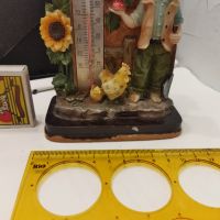 Стара настолна фигурка с термометър , снимка 5 - Други ценни предмети - 45696463