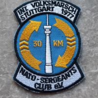 Нова нашивка NATO-Sergeants Club e.V Stuttgart 1977, снимка 1 - Колекции - 45159435