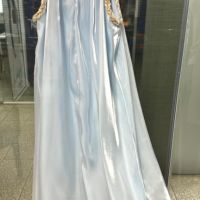 Луксозна синя рокля , снимка 2 - Рокли - 45871328
