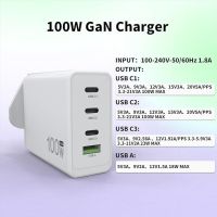 100W USB C Зарядно за Пътуване: Зарежда различни лаптопи и устройства, снимка 4 - Безжични зарядни - 45210831