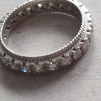 Дамски златен 14к пръстен с 23 броя брилянти-тотал 0.75 карата , снимка 5 - Пръстени - 45117353