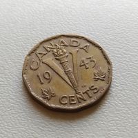 5 цента 1943 Канада, снимка 1 - Нумизматика и бонистика - 45437052