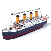 3D лазерно изрязан металeн цветен пъзел Titanic - Направи си сам, снимка 4 - Пъзели - 45021759