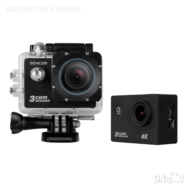 Action camera SENCOR 3CAM 4K04WR black, снимка 1